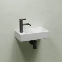 Раковина маленькая в туалет Ceramicanova Element CN6051RMW белый матовый