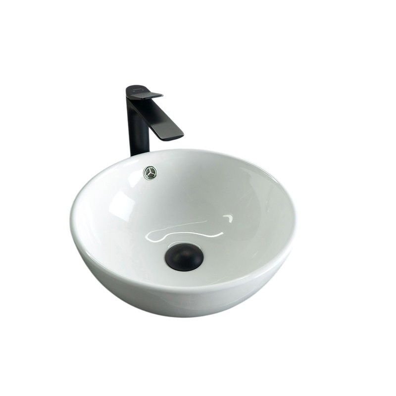 Накладная раковина GID Esfera N9002 39 глянцевая белая, круглая, фаянс