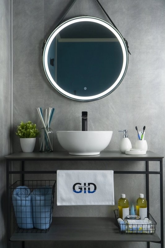 Накладная раковина GID Esfera N9002 39 глянцевая белая, круглая, фаянс