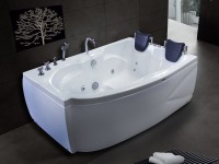 Акриловая ванна Royal Bath Shakespeare Shakespeare RB652100K-R 170x115 см, угловая, правая, пристенная, белая, асимметричная, для двоих, со сливом-переливом, 170 см с каркасом + слив-перелив