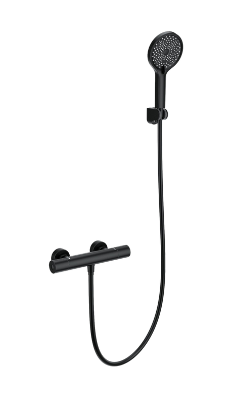 Термостатический смеситель Wonzon & Woghand WW-B3013-A-MB для душа, матовый черный