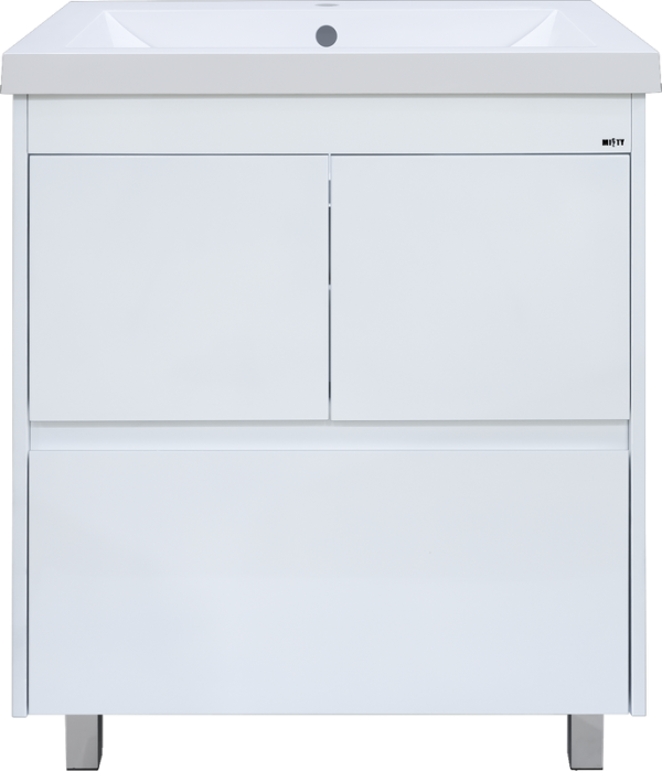 Тумба с раковиной Misty Алиса 75 напольная, белая