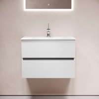 Тумба с раковиной Sancos Urban 70 белый глянец, раковина белая