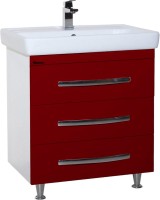 Мебель для ванной комнаты Bellezza Рокко 70 напольная, красная