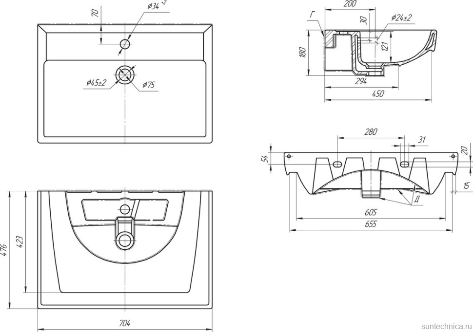Мебель для ванной комнаты Bellezza Рокко 70 напольная, красная