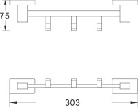 Крючок Shevanik SG5631 хром, на шурупах Крючок Shevanik SG5631 хром, на шурупах
