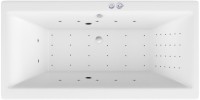 Акриловая ванна Excellent Pryzmat Pryzmat WAEX.PRY18.NANO 180x80 см, встраиваемая, с гидромассажем, белая, со сливом-переливом