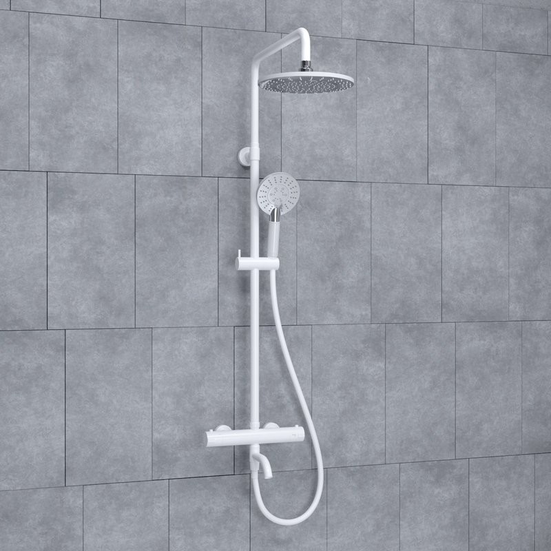 Душевая стойка Wasserkraft Mindel 8500 A188.067.058.WM Thermo с термостатом, белая
