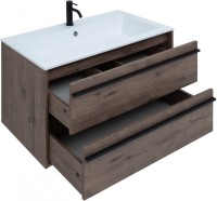 Мебель для ванной комнаты Aquanet Lino 90 дуб веллингтон