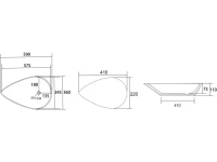 Накладная раковина Abber Bequem AC2117MW 59 матовая белая, фаянс