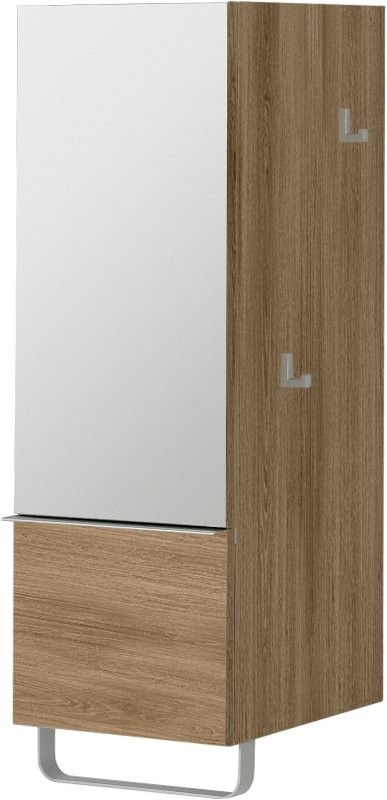 Шкаф пенал для ванной с зеркалом Jacob Delafon Odeon Up Odeon Up EB893G L, квебекский дуб