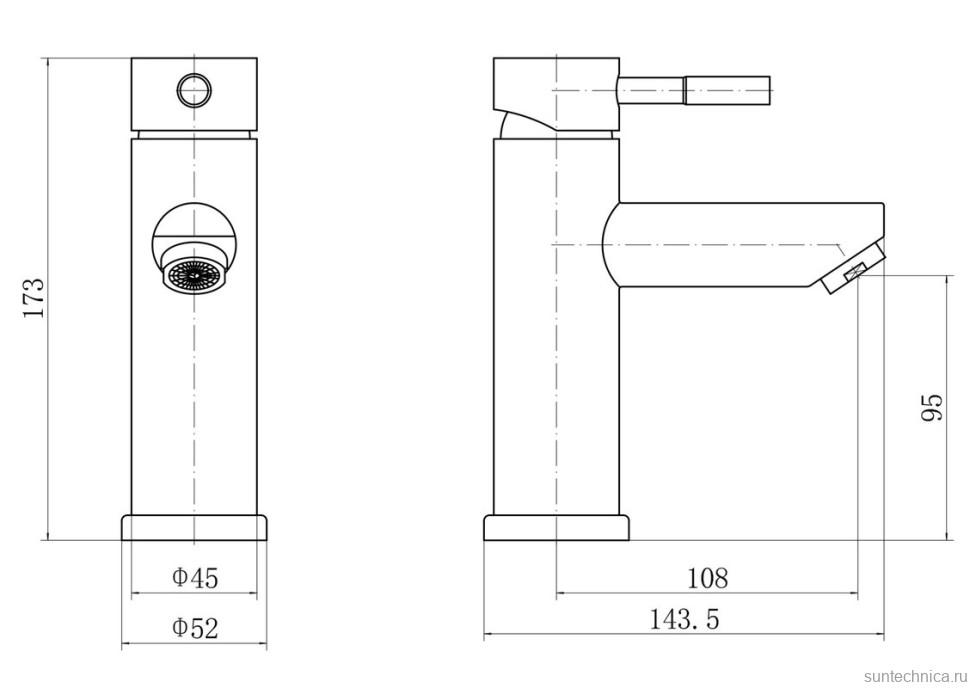 Смеситель для раковины Fashun A58101A-7 с гигиеническим душем, черный