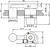 Смеситель для раковины Bravat Rhein P8429564CP-ENG С ВНУТРЕННЕЙ ЧАСТЬЮ хром