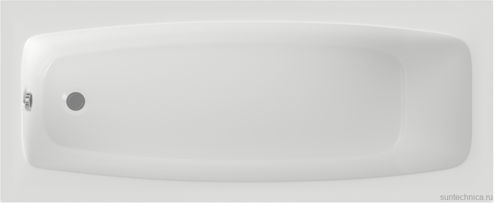 Акриловая ванна Berges Feya 050013 150x70 см, пристенная, белая, с каркасом