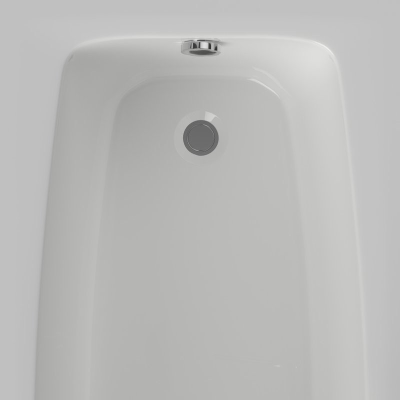 Акриловая ванна Berges Feya 050013 150x70 см, пристенная, белая, с каркасом