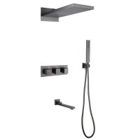 Душевой комплект Abber Daheim AF8253NG С ВНУТРЕННЕЙ ЧАСТЬЮ, никель