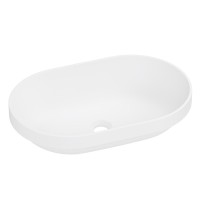 Накладная раковина Belux Джаз 56 матовая белая, овальная
