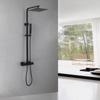 Душевая стойка Abber Daheim AF8260BL матовая черная