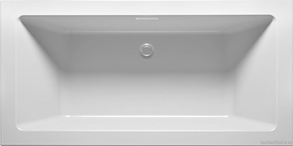 Акриловая ванна Riho Rething Cubic 170x75 см, встраиваемая, цвет европейский белый, с каркасом, со сливом-переливом