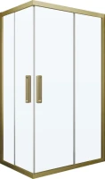 Душевой уголок Kubele DE019 RC-CLN-BR 120х80 см, профиль бронза