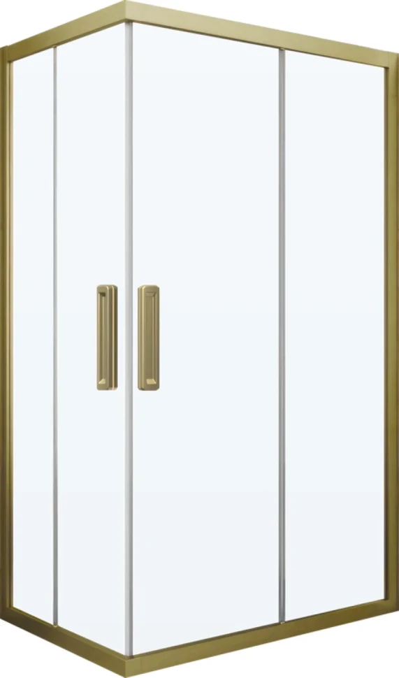 Душевой уголок Kubele DE019 RC-CLN-BR 120х80 см, профиль бронза