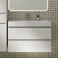 Тумба с раковиной Style Line Атлантика 90 Люкс Plus, подвесная, антискрейч