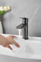 Смеситель для раковины BELZ B678 B10678-3 оружейная сталь Смеситель для раковины BELZ B678 B10678-3 оружейная сталь