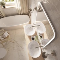 Зеркало Mixline Стив-6 80 с подсветкой, с подогревом, с часами, с термометром, Bluetooth