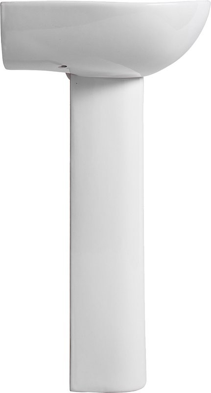 Раковина AQUATEK AQ5420-00 55 глянцевая белая, с пьедесталом