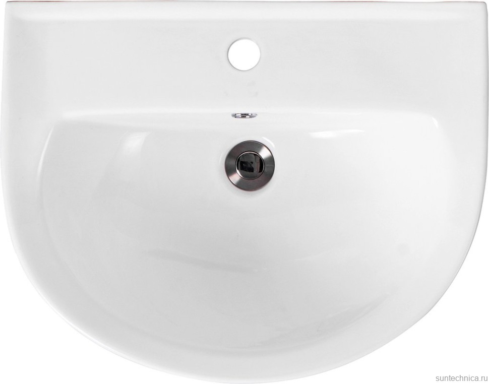 Раковина AQUATEK AQ5420-00 55 глянцевая белая, с пьедесталом