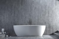 Ванна из искусственного камня Salini Alda S-Sense 160x70 см, отдельностоящая, белая, овальная, со сливом-переливом, с донным клапаном