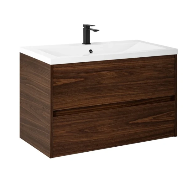 Тумба под раковину без столешницы Art&Max Family-M 100 подвесная, bourbon oak