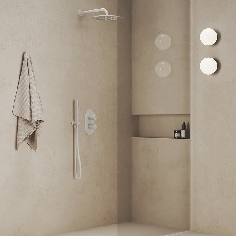 Верхний душ Ravak 980.10WV белый вельвет