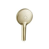Лейка для душа Aquame, 120 мм, 3 режима, цвет золото шлифованное