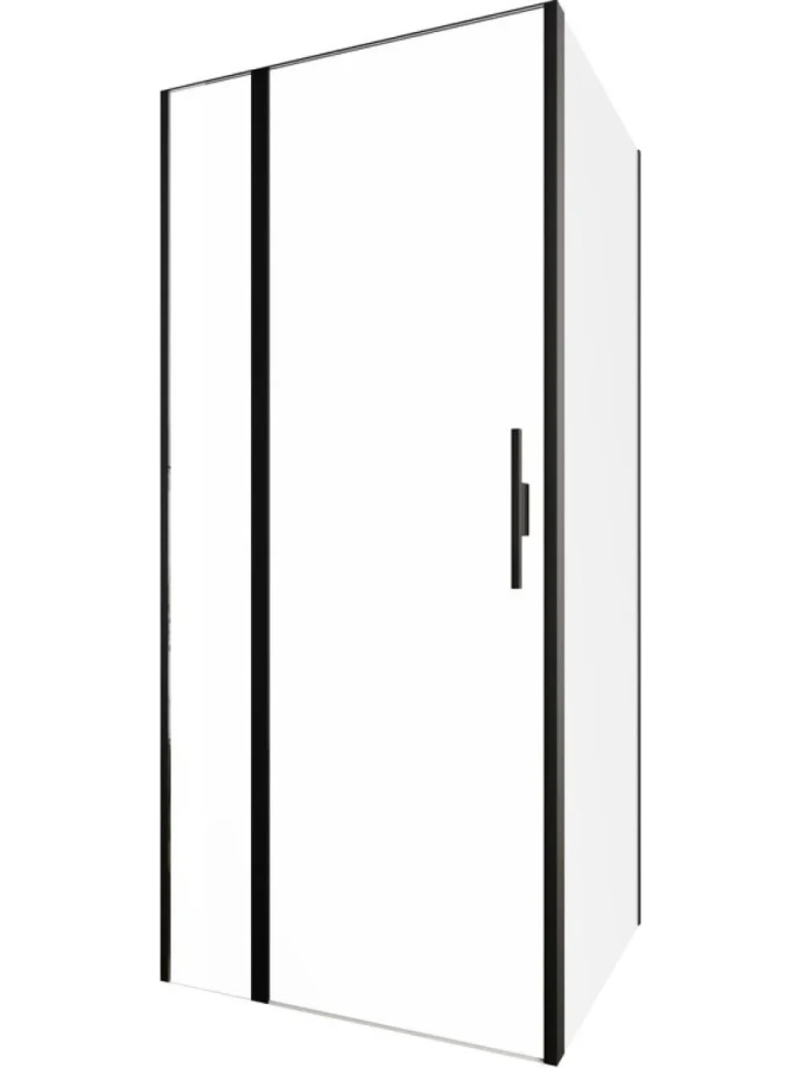 Душевой уголок Allen Brau Priority 90x90, профиль черный браш, стекло прозрачное