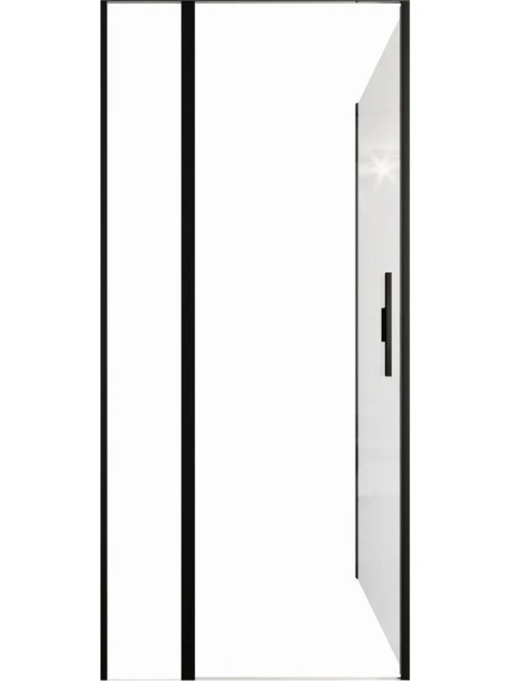 Душевой уголок Allen Brau Priority 90x90, профиль черный браш, стекло прозрачное