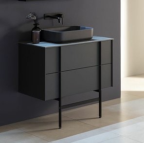 Тумба под раковину Allen Brau Reality 90 подвесная, антрацит матовый