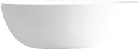 Акриловая ванна Abber AB9211 170x80 см, отдельностоящая, белая, овальная, с каркасом, со сливом-переливом