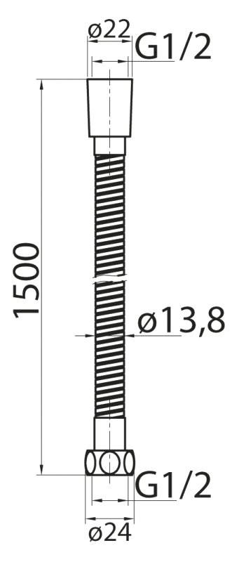 Душевой шланг Cezares Czr CZR-U-FMDC-150-02 бронза