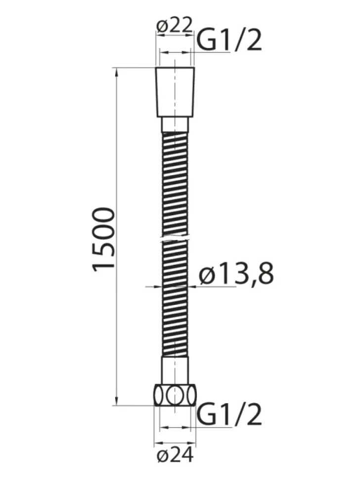 Душевой шланг Cezares Czr CZR-U-FMDC-150-02 бронза