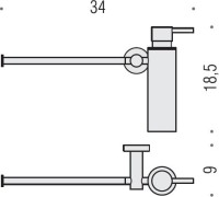 Полотенцедержатель Colombo Design Plus W4975