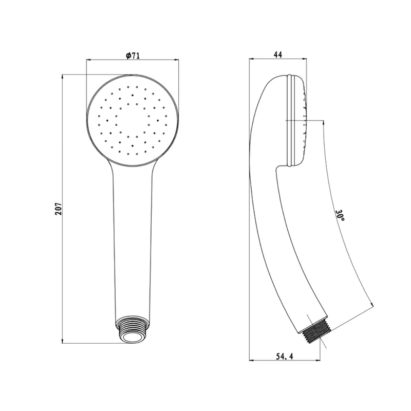 Душевая лейка Olive'S D191 хром