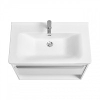 Тумба под раковину без столешницы AQUATON Хоуп 80 подвесная, 1 ящик, матовая белая