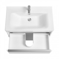 Тумба под раковину без столешницы AQUATON Хоуп 80 подвесная, 1 ящик, матовая белая