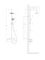 Душевая стойка BOND Cube B08-9100 хром