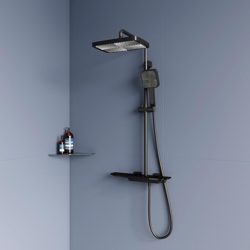 Душевая стойка RGW Shower Panels SP-34-B черная