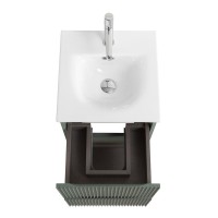 Тумба с раковиной BelBagno Uno-mini 40 подвесная, 2 ящика, матовая еловая