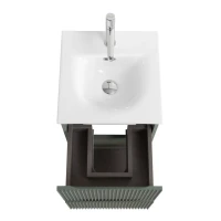 Тумба с раковиной BelBagno Uno-mini 40 подвесная, 2 ящика, матовая еловая