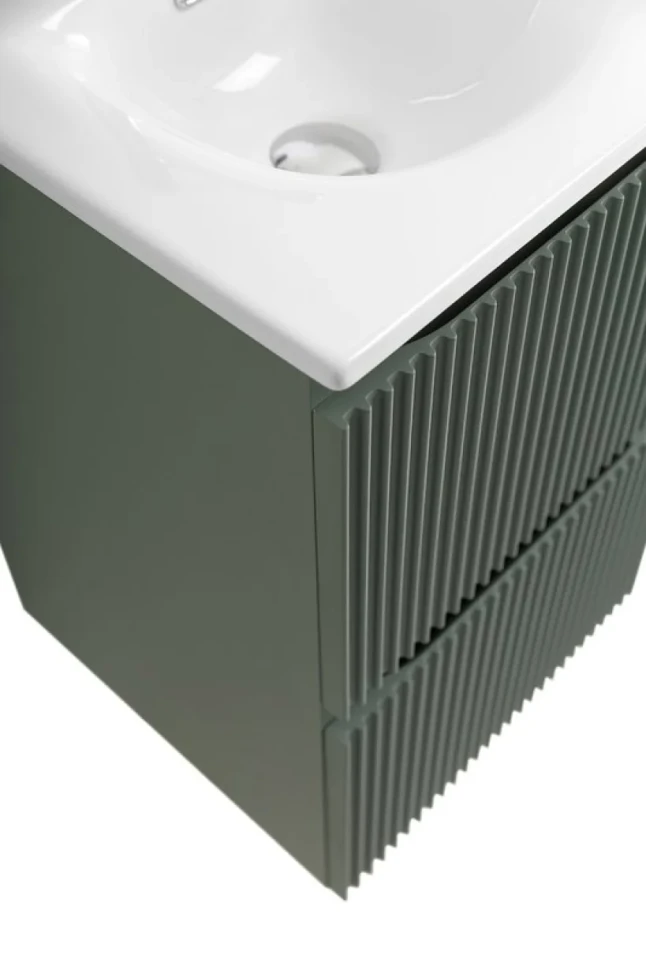 Тумба с раковиной BelBagno Uno-mini 40 подвесная, 2 ящика, матовая еловая