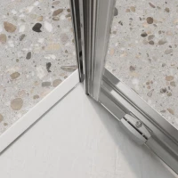 Душевой уголок BelBagno Luce AH-1-140/100-C-Cr профиль хром, стекло прозрачное